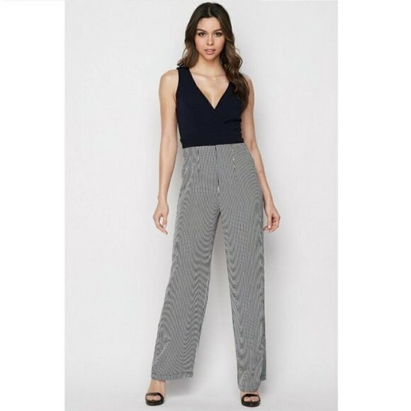 Teeze Me Size 5/6 Navy Blue & White Sleeveless Jumper, Excellent Condition - Picture 1 of 13